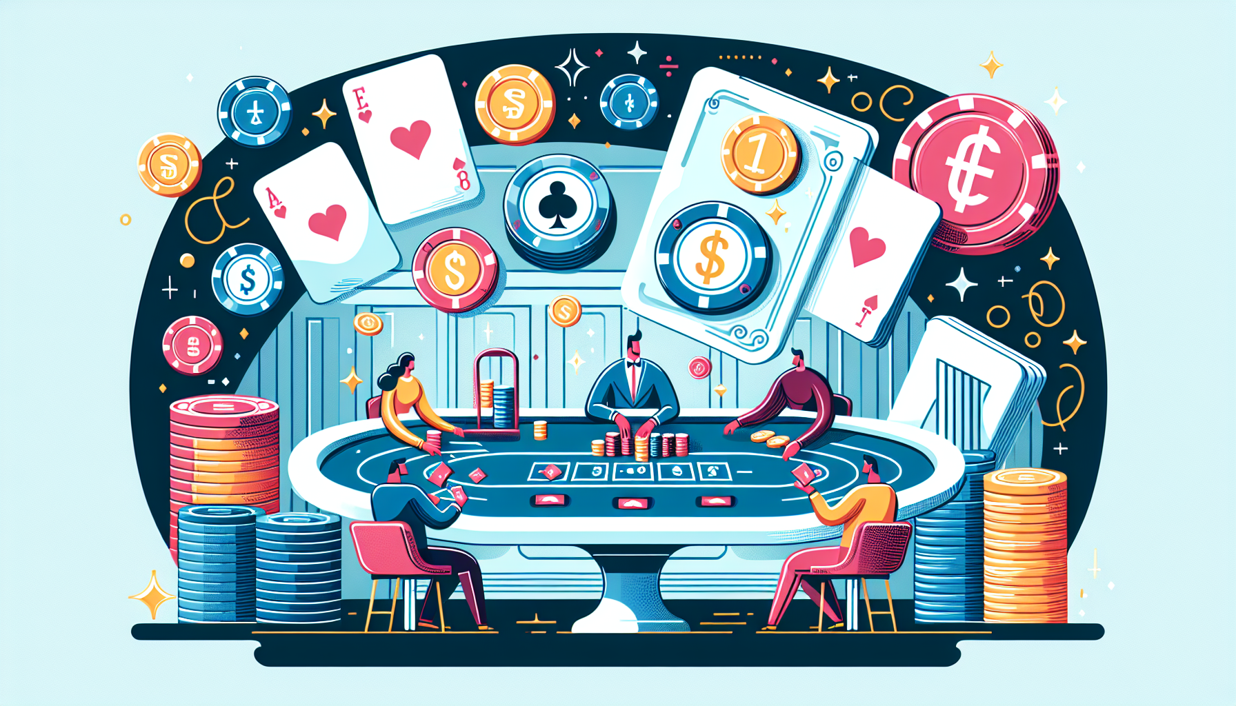 Illustration av Visa och Mastercard som vanliga betalningsmetoder på casinon